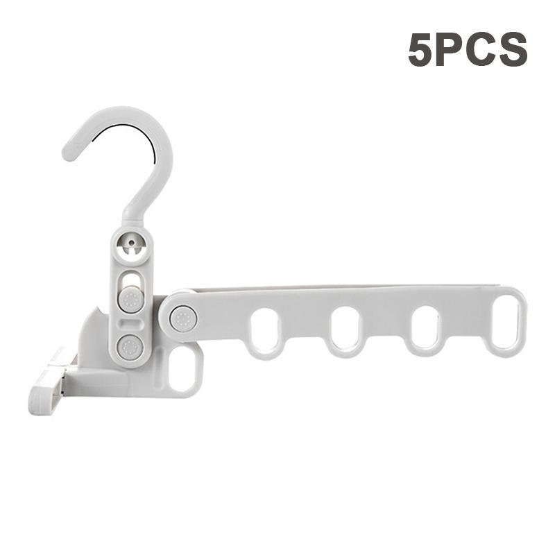 5/10 шт. Складная сушилка для одежды с 5 отверстиями, вешалка для одежды в помещении, портативная, дорожная, подвесная вешалка для одежды 5PCS