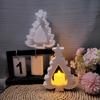 Candle Holder Mold Christmas Tree Shape Candle Accessories Molds Candle Bracket Mold for Making Candlestick Candle Base