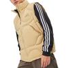Adidas Down Vests Men's Sand Brown Stand Collar Moderate Other JG5938