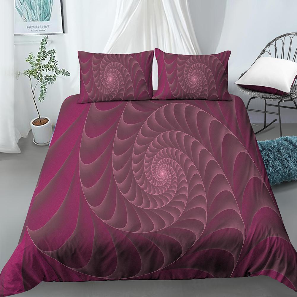 Geometric Duvet Cover Set Bohemian 3D Print Polyester Comforter Cover King Queen Twin Size with Pillowcase for Kids Boys Girls