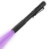 Premium 365nm UV Flashlight for Mineral Detection Currency Verification Pet Stain Check Mini Portable with Pen Clip C3Y8