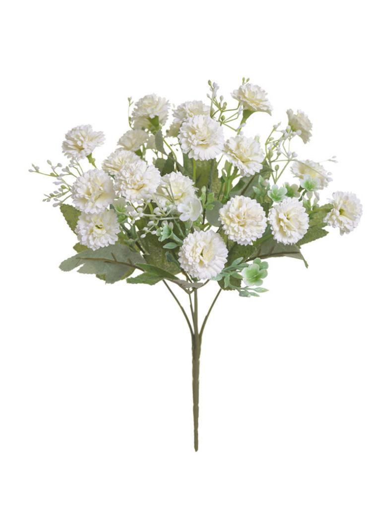20-Branch Simulated Carnations Artificial Flowers Tassels Silk Plastic Realistic Carnation for Bouquet Home Decor