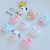 10 Pcs New Cute Bright Surface Cartoon Little Bear Rabbit Penguin Resin Scrapbook Diy Jewelry Wedding Hairpin Accessories A75