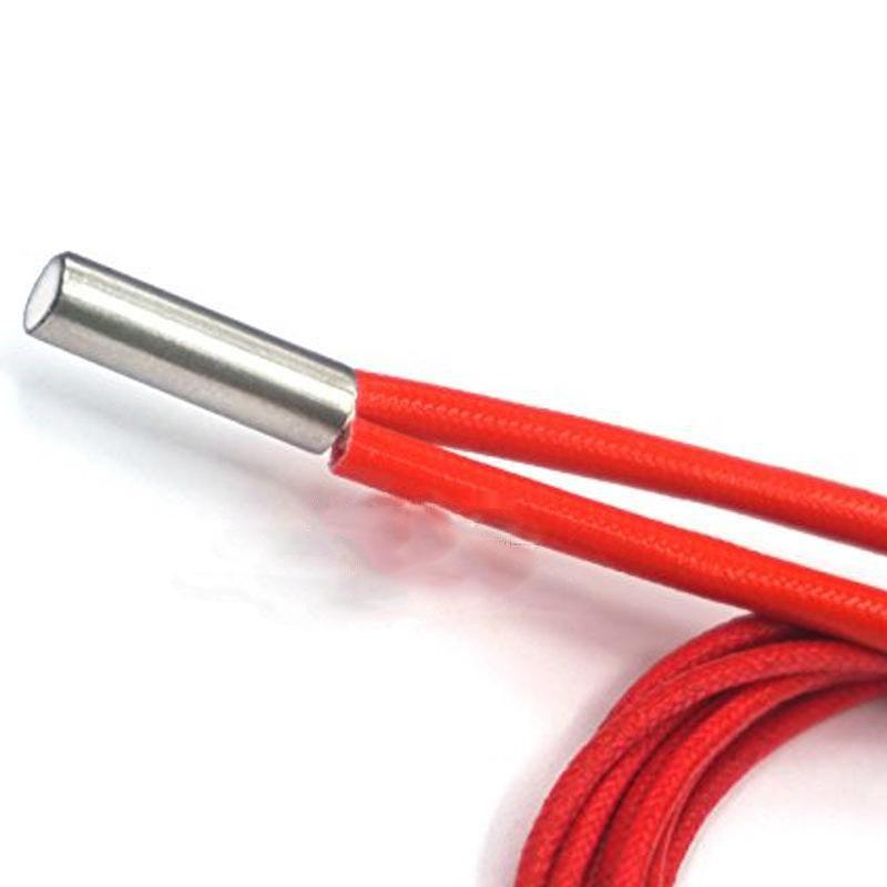 Topná tyč 3D tiskárny, průměr 6 mm, délka 2030 mm, 12V/24V, 40W, délka vodiče 2 m