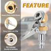 Heavy Duty Brass Tire Valve Clip Air Chuck Quick Connect Inflation Nozzle For Car Truck Tire Inflator Tool