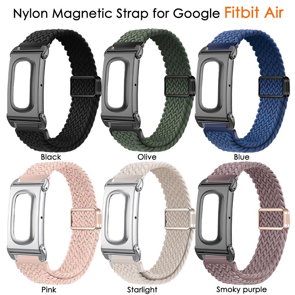 Nylon-Armband für Google Fitbit Air Band Fitness-Tracker Austauschbares Armband Verstellbares Magnetarmband Für Google Fitbit Air Armband