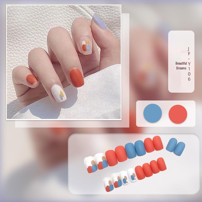 

Накладные ногти 2025: Нюдовый румянец омбре накладные типсы - Милые полупрозрачные цветные наклейки для нейл-арта