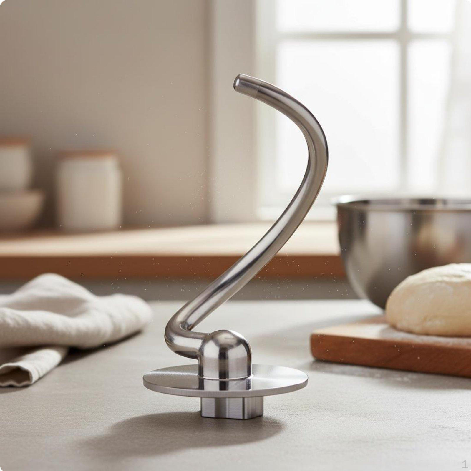 Bread Hook Stainless Steel Mixer Attachment for Desserts Making 6L Dough