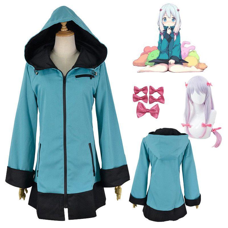 Sensei Eromanga Izumi Sagiri Zipper Costume Cosplay Halloween Jacket Coat Hoodie