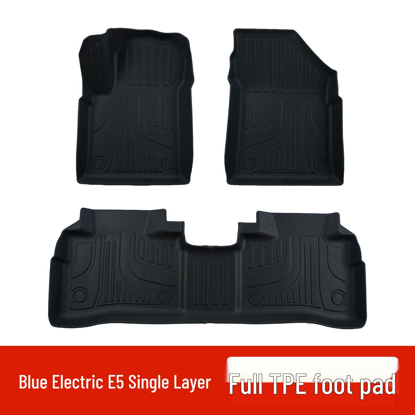 

Eco-Friendly Lan Dian E5 TPE Car Floor Mats: Odorless, Double-Layer, Wear-Resistant Interior Protection.