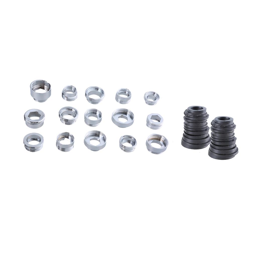 Stainless Steel Faucet Adapter Set Shower Head Connector Set Simple Installation for Home Bathroom Shower Installation
