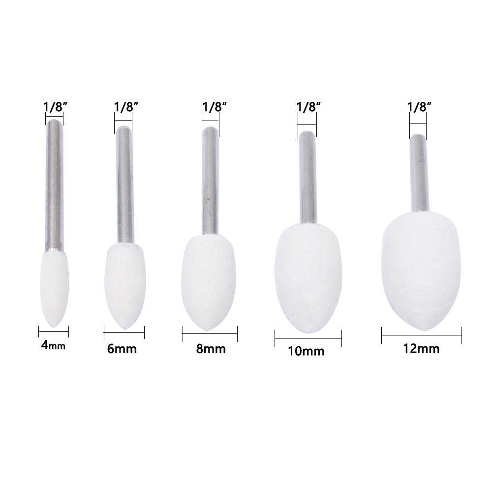 Buffing Wheel Polishing Bits for Dremel Tool Accessories Aluminum Resin Metal Watch Polishing Kit Buffing Pads for Drill Rotary Tool Accessories