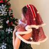 Bowknot Wedding Veil Romantic Bridal Headdress Beautiful Christmas Hair Clip Women