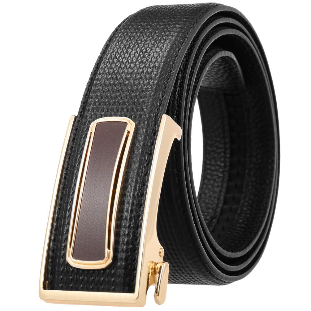 Ceinture tendance en cuir de vachette pleine fleur, boucle intérieure ceinture homme Ly36-23018-5