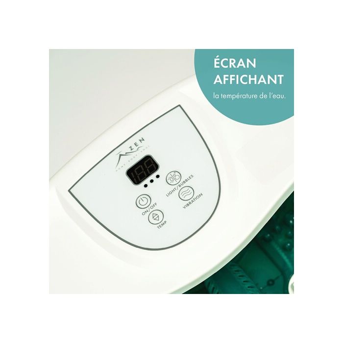 Balnéothérapie zen thalasso pieds nile blanc-vert