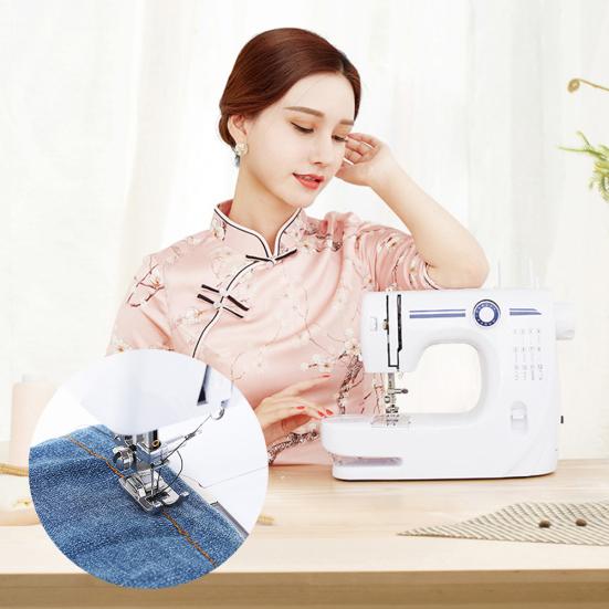 Mini Home Electric Stitching Embroidery Clothing Fabric Overlock Sewing Machine