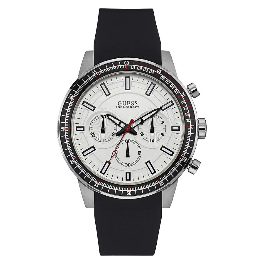 

Men s Quartz Watch, Quartz Mechanical, Stainless Steel Case, Silicone Strap, Waterproof For Daily Gatherings W0802G1