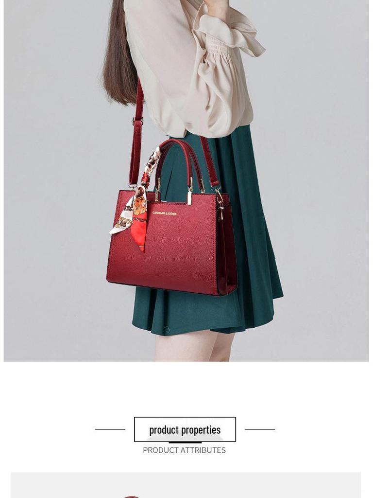 Elegant Red Crossbody Handbag for Weddings - Ideal for Mother of the Bride