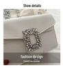 Moda Feminina 2025: Bolsa Mensageiro de Corrente Estilo Ocidental com Fecho de Diamante