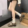 Fashion Winter Fashion Women's Boots 2024 New Sexy Shallow High Heels Women's Shoes Comfortable Thick Heels Leopard Print Pattern Shoes
