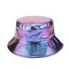 Fashion Bucket Hat for Men And Women PU Leather Waterproof Rain Cap with Wide Brim UV Protection Fishmen Style
