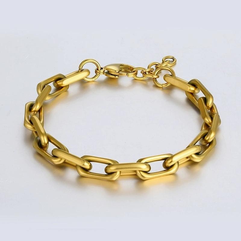 Customizable Stainless Steel Men's Bracelet Personalized Minimalist Light Luxury Sturdy Sleek Trendy Niche Designed Jewelry