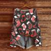 Women's Christmas Print Lightweight Sweater Long Sleeve Casual Knit Pullover Top for Holiday
