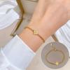 Dongmen Spersonalizowany Minimalistyczny Wiatr Szczęśliwa Koniczyna Spersonalizowana Bransoletka Łańcuszkowa Damska Retro Dziewczyna