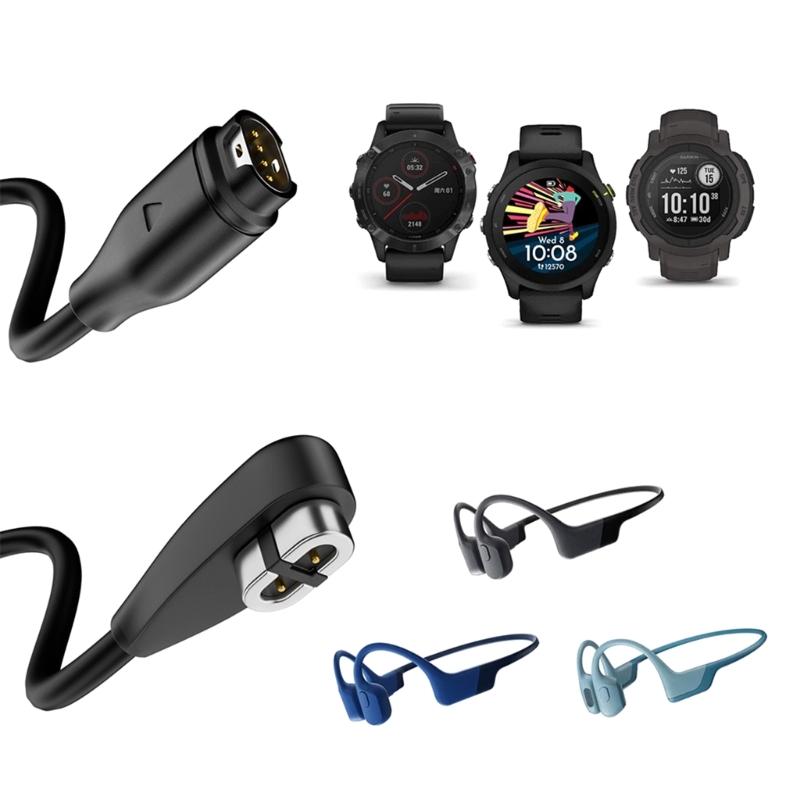 2 in 1 Magnetic USB Charging Cord for 2pin Headphones/for 4pin Smartwatches Rapid Power Delivery Portable