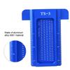 Precision Marking T-Rule, Aluminum Alloy Hole Positioning Scribing Gauge Woodworking Measuring Tool(Blue)