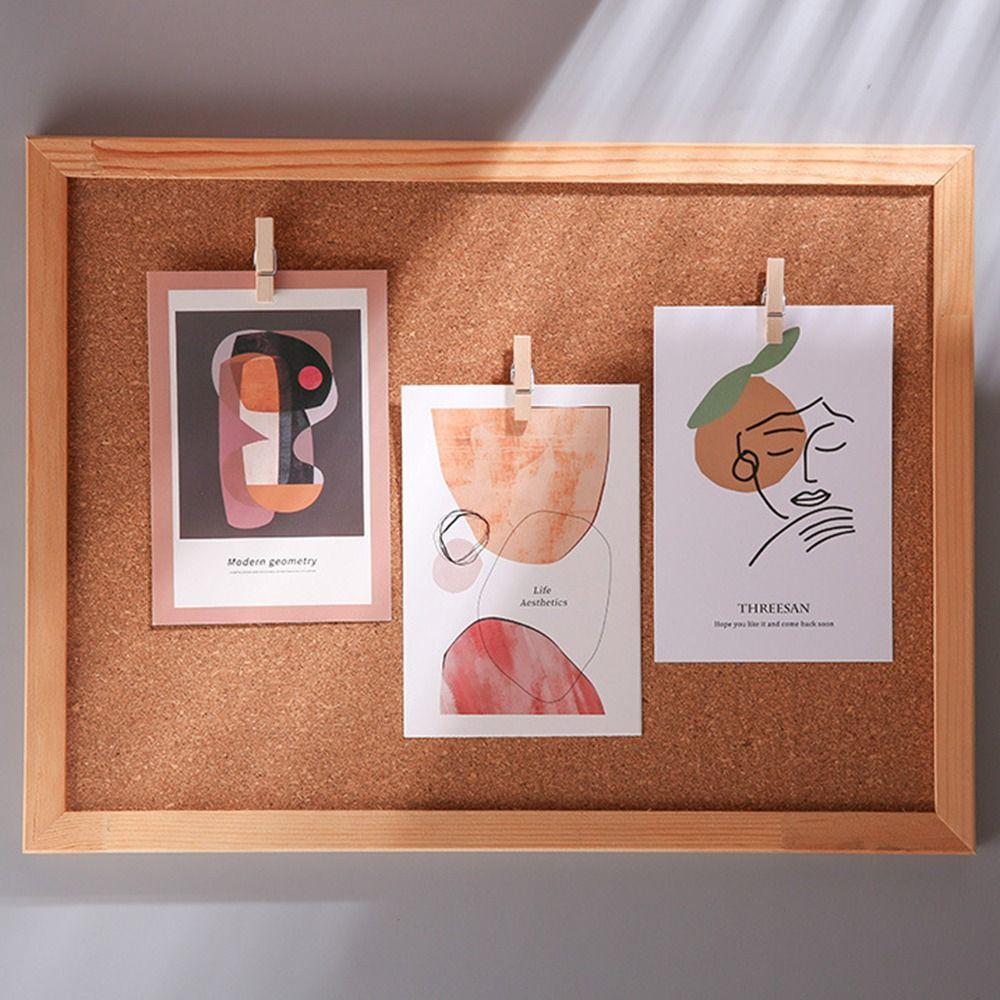 20Pcs/Box DIY Wooden Clip Push Pins Creative Blackboard Push Pins Thumb Tacks  Wall Markers