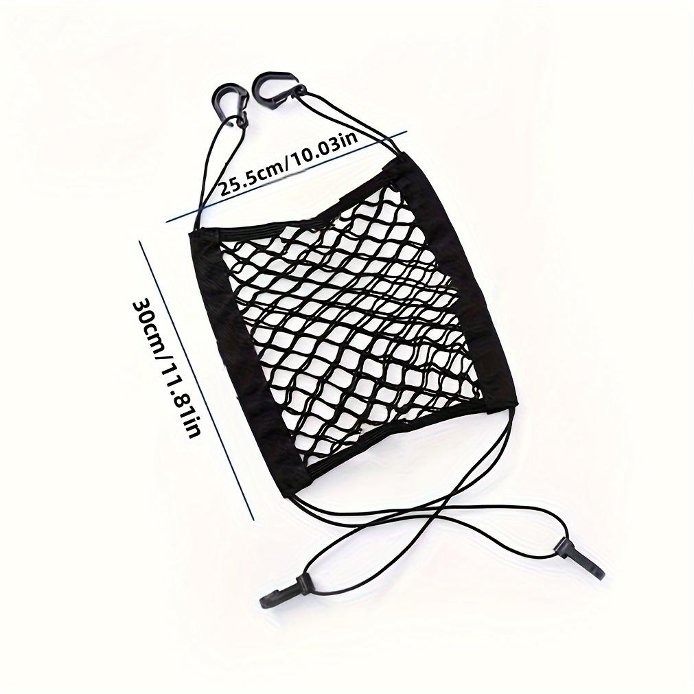 Nastavitelná polyesterová síťová bariéra pro psy do auta s úložným prostorem ze síťoviny - Snadná instalace, bezpečnostní dělící mříž pro domácí mazlíčky do vozidel a SUV