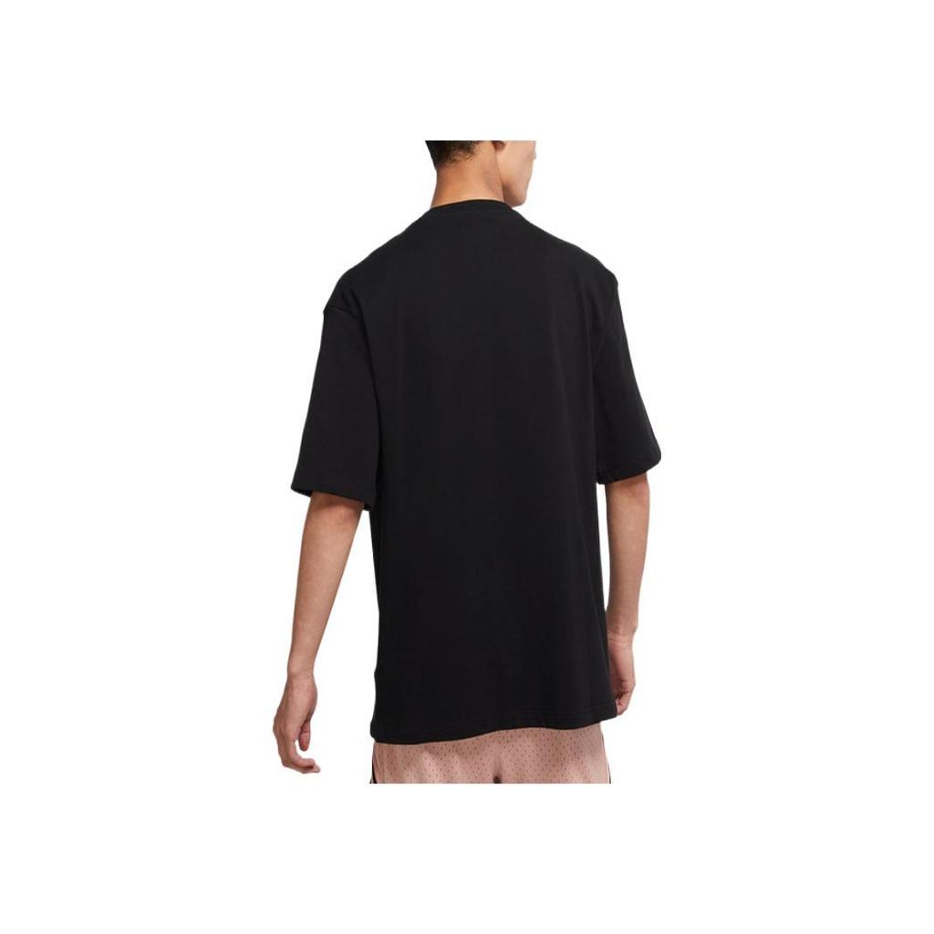 Jordan Solid Cotton Letter Print Short Sleeve T-Shirt Men Tops Black DO8897-010