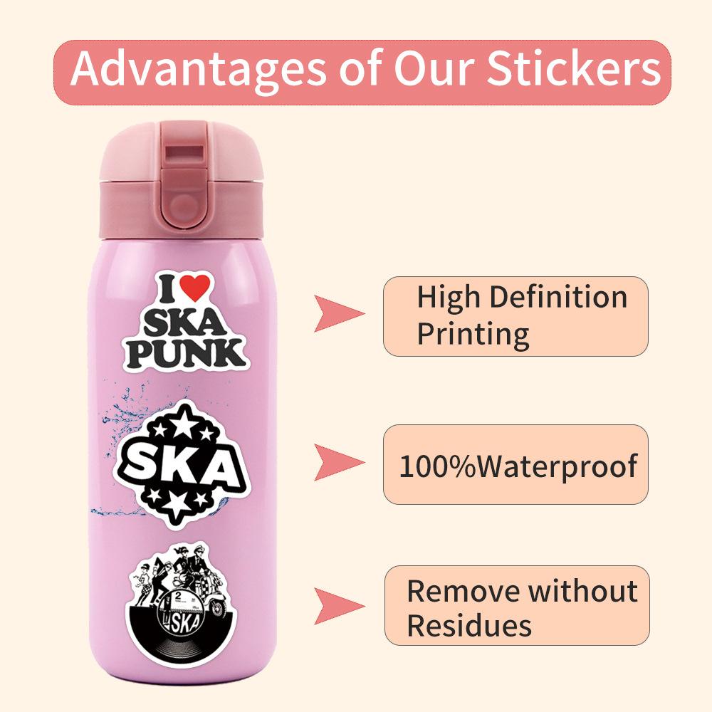 55 New Ska Graffiti Stickers Decorative Scooter Water Cup Helmet Waterproof Stickers