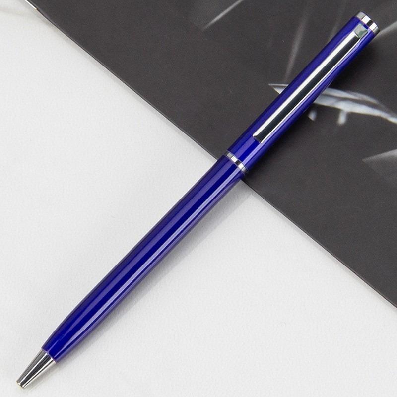 7PCS Flat Head Small Coats Xihua Pen Multi-color Metal Aluminum Rod Ballpoint Pen Office Hotel Gift Pen