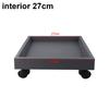 Movable Square Flower Pot Tray for Effortless Transportation of Heavy Planters