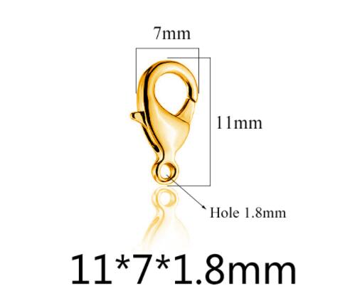 20pcs Grade A Stainless Steel Lobster Clasps Claw Clasps for Bracelet Necklace Jewelry Making Findings 9mm-15mm