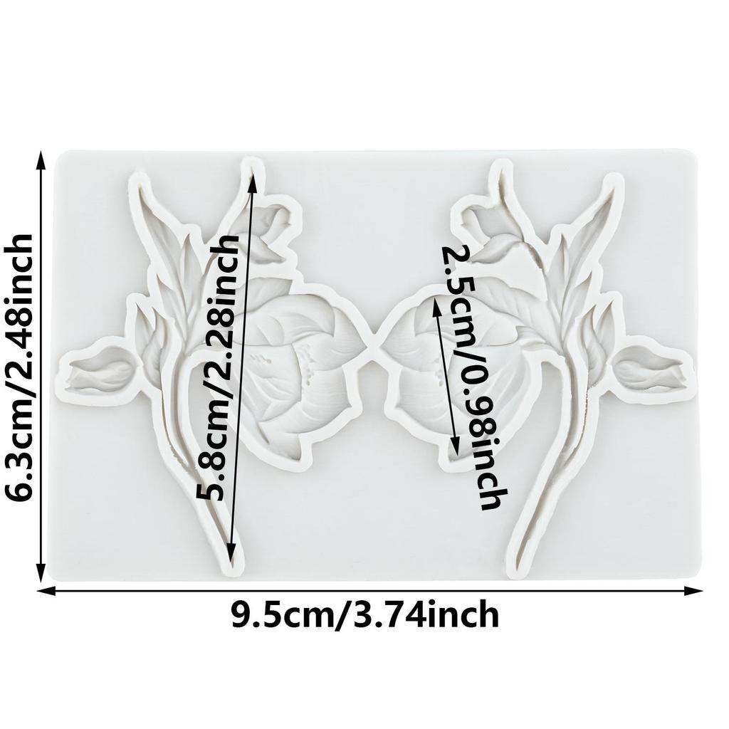 Rose Silicone Molds Rose Flowers Fondant Mold Cake Decorating Tools Cupcake Topper Candy Chocolate Gumpaste Mold