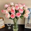 Artificial Rose Flower, Long Stem Fake Silk Roses for DIY Bridal Bouquet, Wedding Party Centerpiece, Home Table Decor