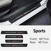Carbon Fiber Stickers Car Scuff Plate Door Sill Cover Panel Step Protector Guard