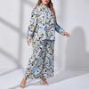 Large Size Women's Fashion Casual Printed Shirt & Two-Piece Set - Spring/Autumn Collection