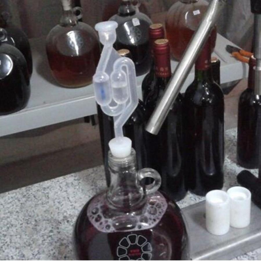 Home Brew Wine Fermentation Airlock Exhaust One-way Check Valve Water Sealed Valves Air Lock for Brewing