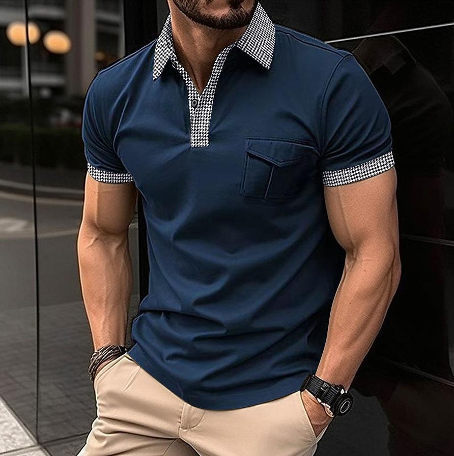 New Men's Short-sleeved Polo Shirts for Spring and Summer