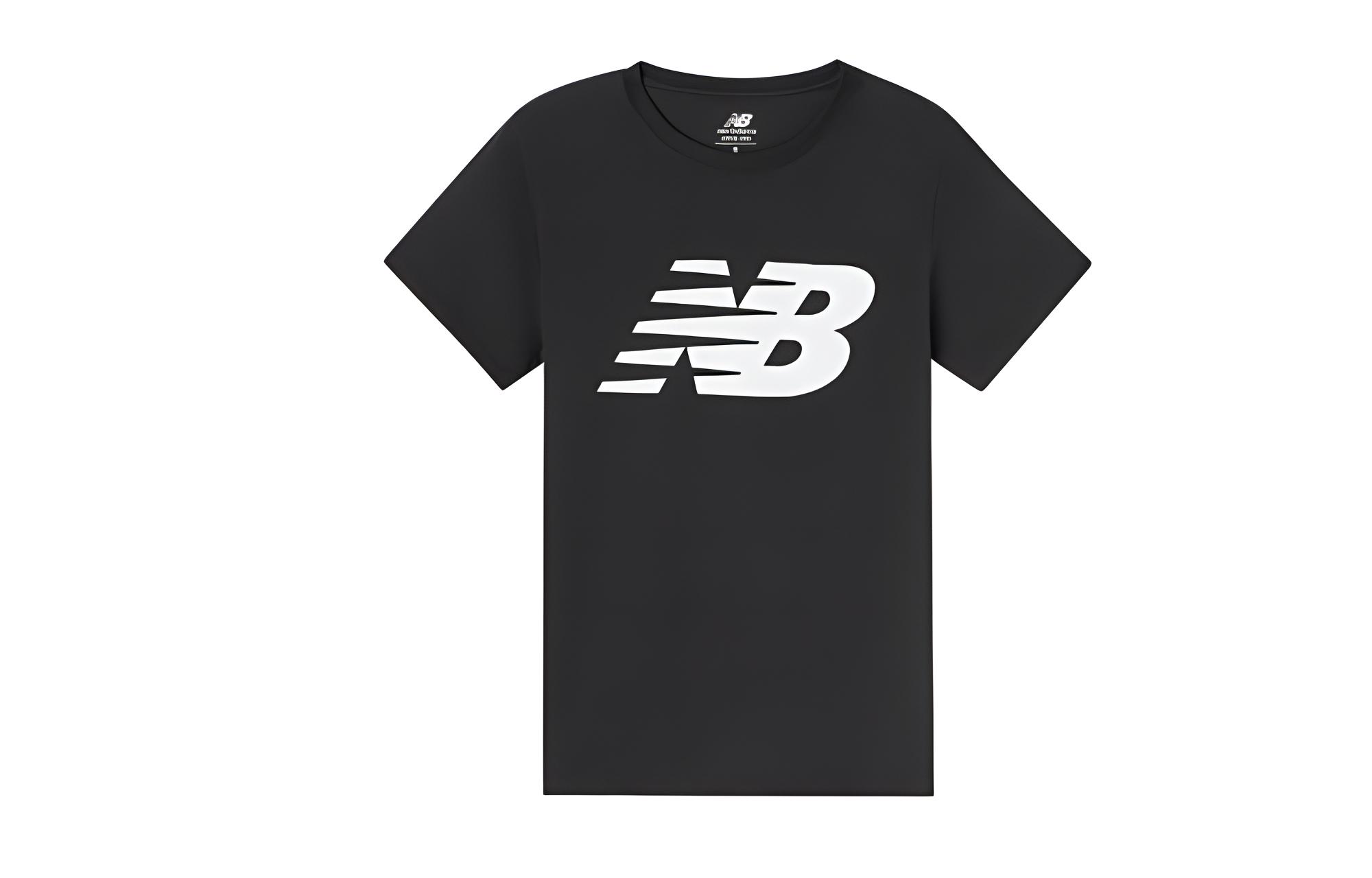 New Balance Set in Sleeve T Shirt Women s Black WT01852-BK S