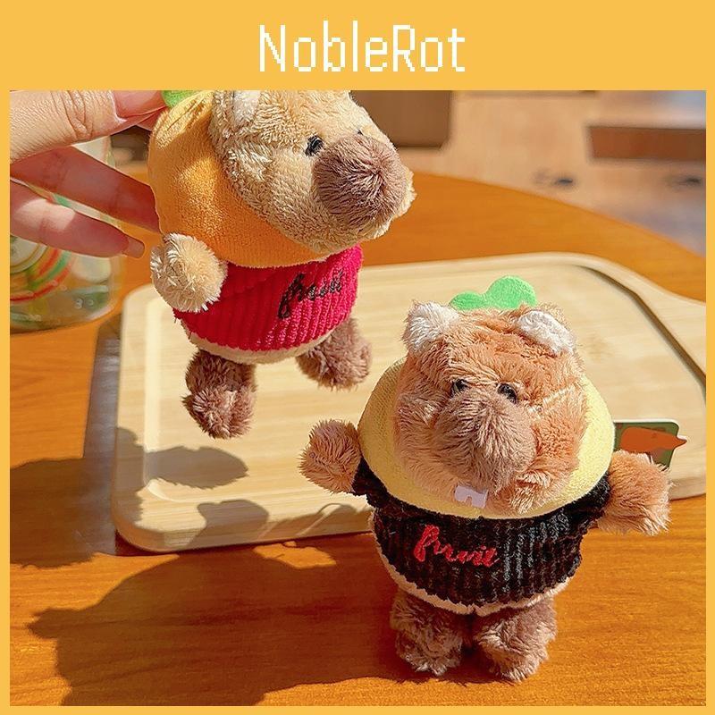 Carrot Marmota Hat Clothes Cute Plush Keychain Pendant Gift And Bag Accessory