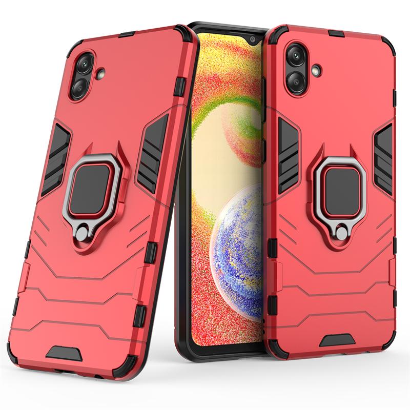 A04e SM-A042F Case Luxury Protect Magnetism Mobile Phone Ring Stand Capa For Samsung Galaxy A04 A 04 E A 04E SM-A042M A14 Cover