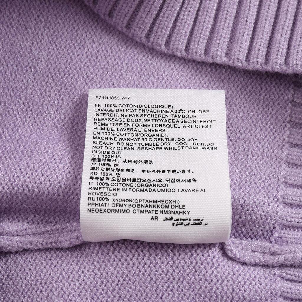 AMI 2025 Klassisk Par Rundhals Samma Färg Platt Broderad Kärlek Ulltröja