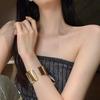 Smooth Surface Wide Open Bangle Europe American Style Exaggerated Bracelet Cuff Bangles  Decoration
