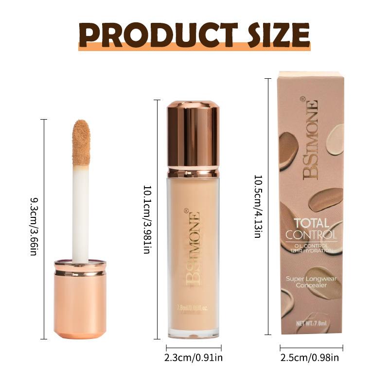 Bsimone Face Liquid Foundation Base Full Coverage Oil-Control Long Wear Smooth Lightweight Natural Cover Waterproof Matte