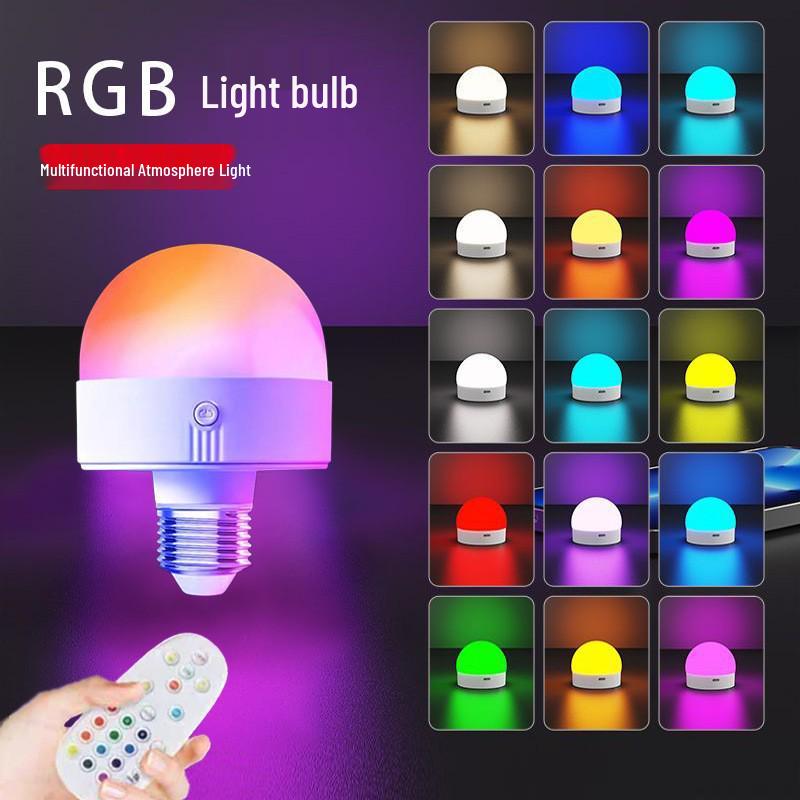 RGB Remote-Controlled Wireless USB Wall Light - Dimmable for Bedroom, Bar, Living Room, and Dining Rooms